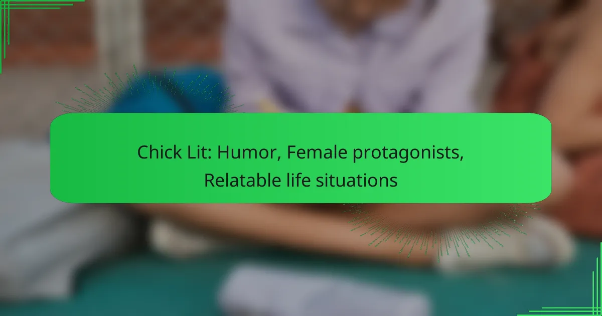 Chick Lit: Humor, Female protagonists, Relatable life situations