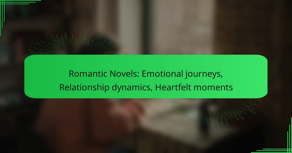 Romantic Novels: Emotional journeys, Relationship dynamics, Heartfelt moments