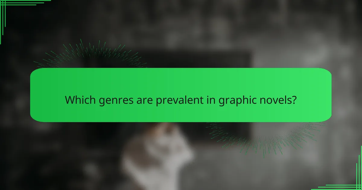 Which genres are prevalent in graphic novels?